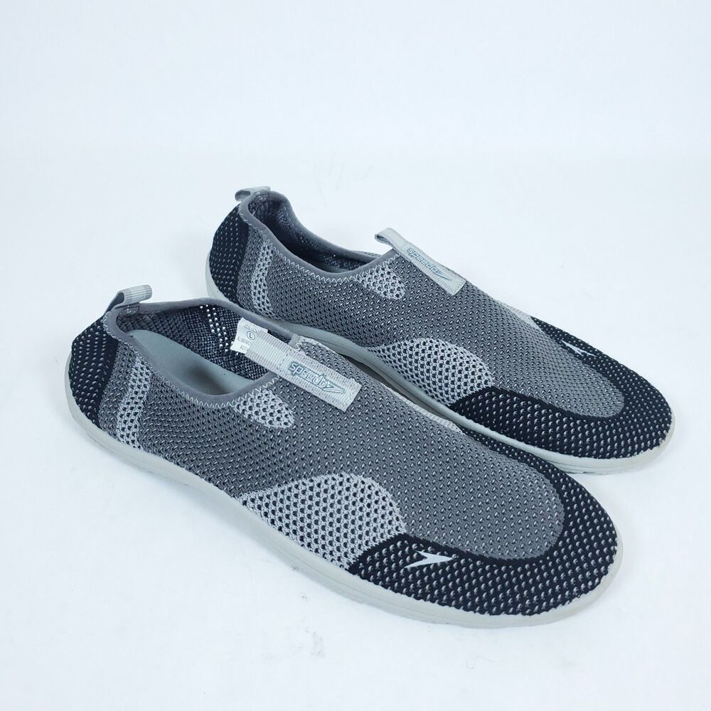 Speedo Men’s Surfwalker Knit Walker Blue Grey Shoes Size Large 11-12